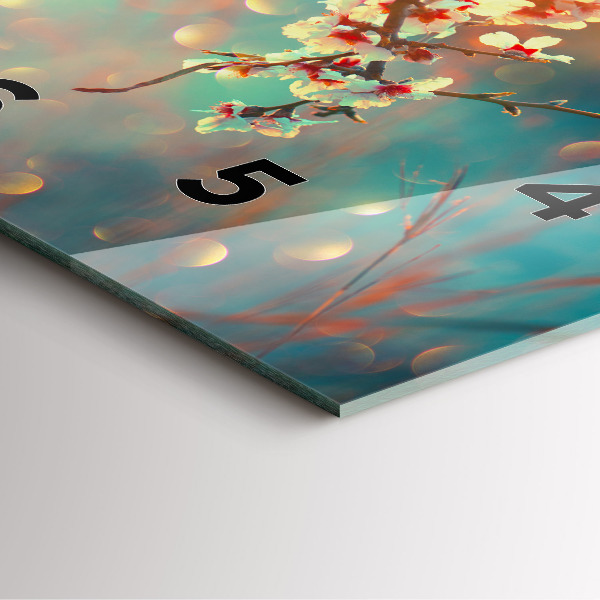 Štvorcové hodiny Jarné kvety