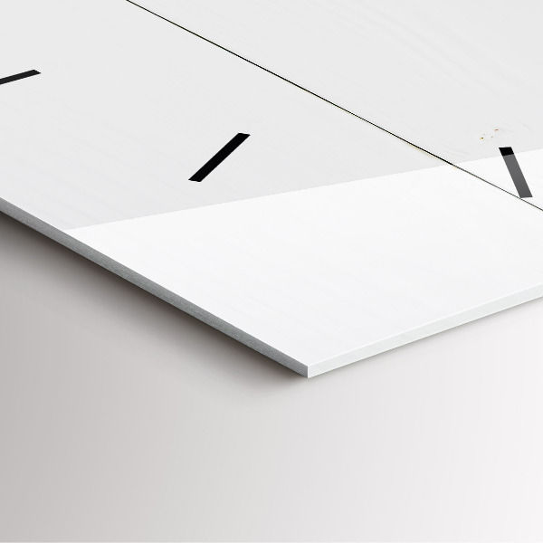 Štvorcové hodiny Domový nápis