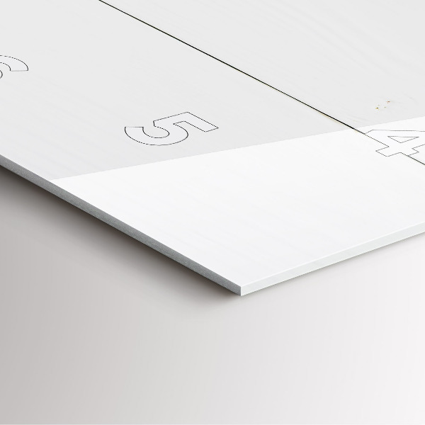 Štvorcové hodiny Domový nápis