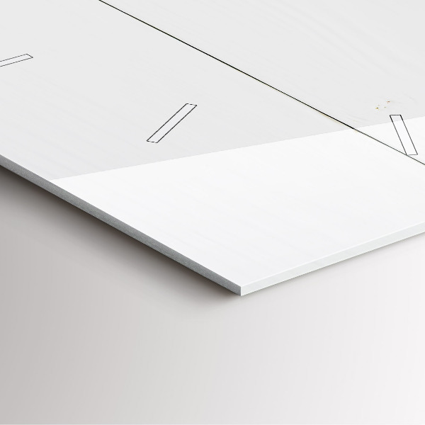 Štvorcové hodiny Domový nápis