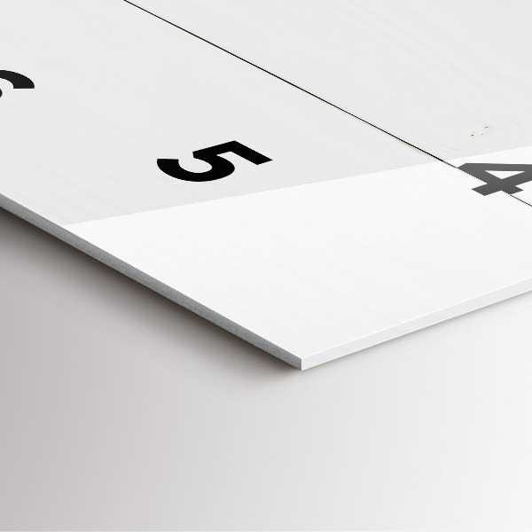 Štvorcové hodiny Domový nápis