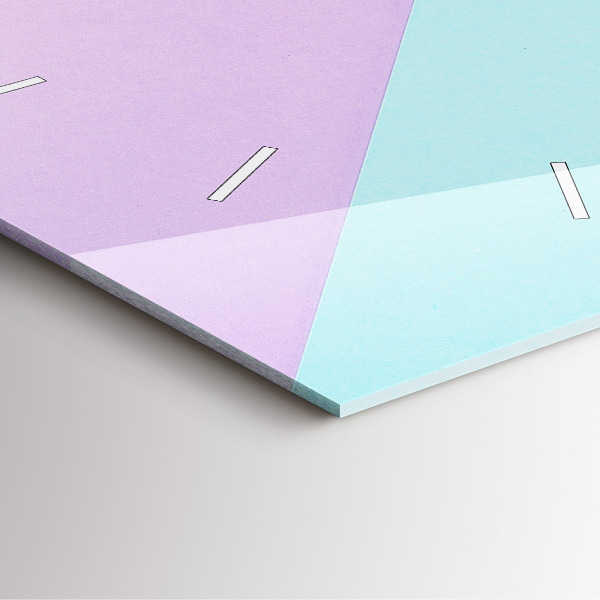 Štvorcové hodiny Pastelový vzor