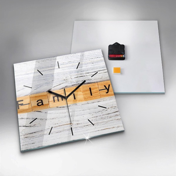 Štvorcové hodiny Rodina