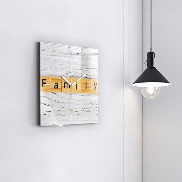 Štvorcové hodiny Rodina