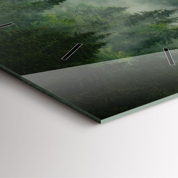 Štvorcové hodiny Hmlový les