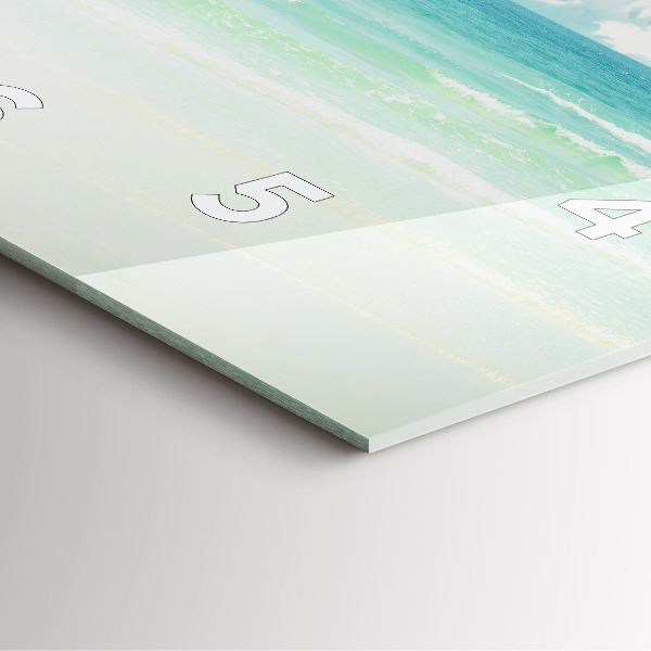 Štvorcové hodiny Morská krajina