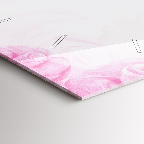 Štvorcové hodiny Abstraktné ruže