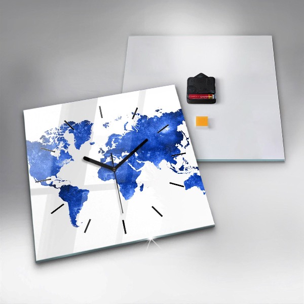 Štvorcové hodiny Vesmírna mapa sveta