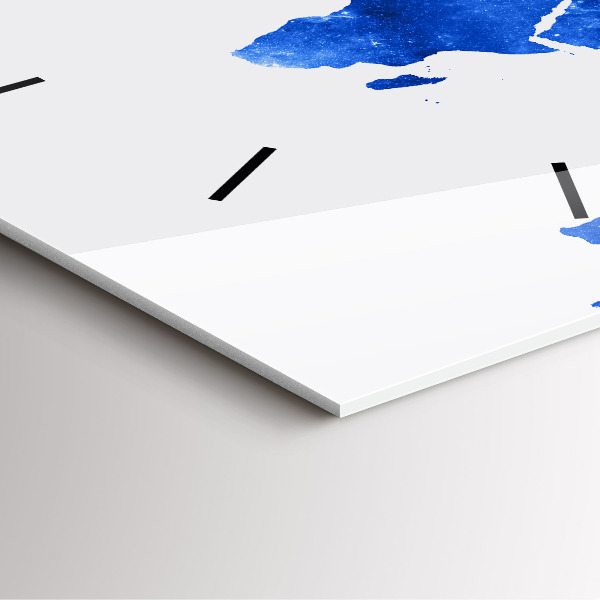 Štvorcové hodiny Vesmírna mapa sveta