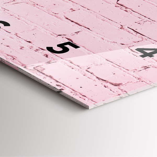 Štvorcové hodiny Tehlová stena