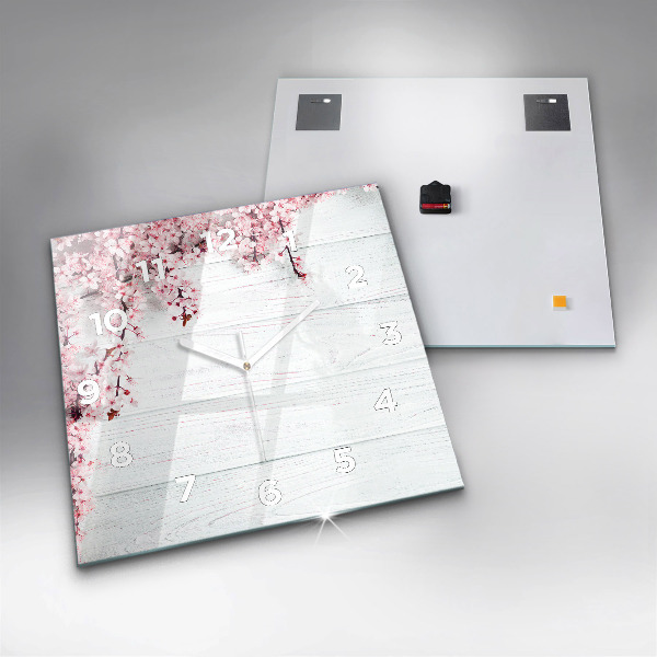 Štvorcové hodiny Jarné kvety