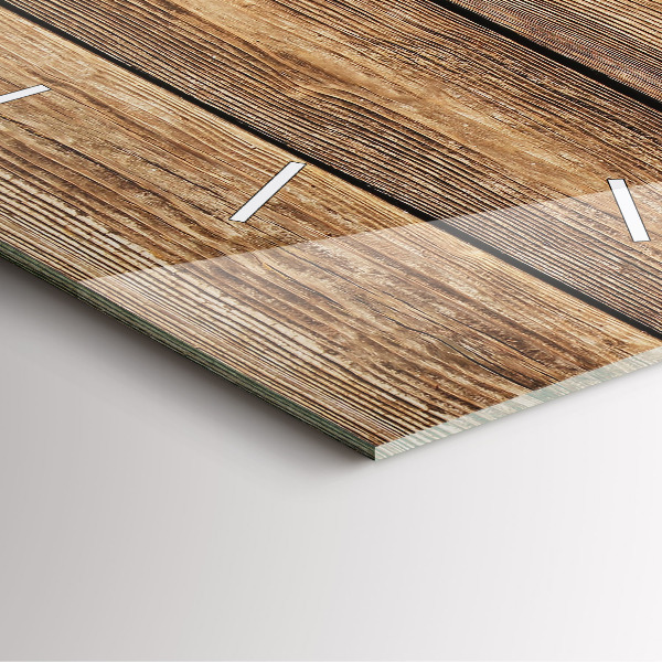 Štvorcové hodiny Drevené dosky