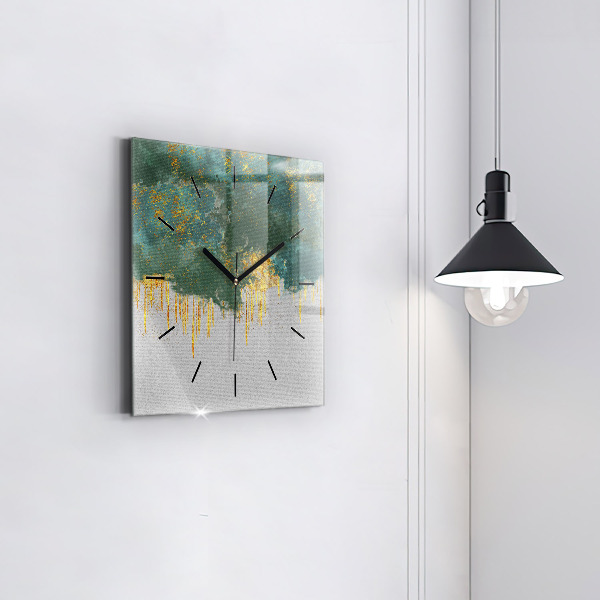 Štvorcové hodiny Dekoratívny vzor