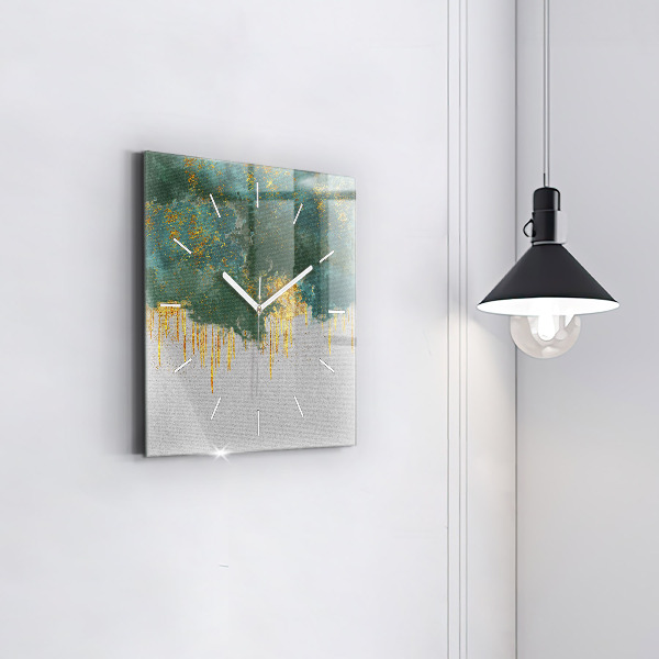 Štvorcové hodiny Dekoratívny vzor