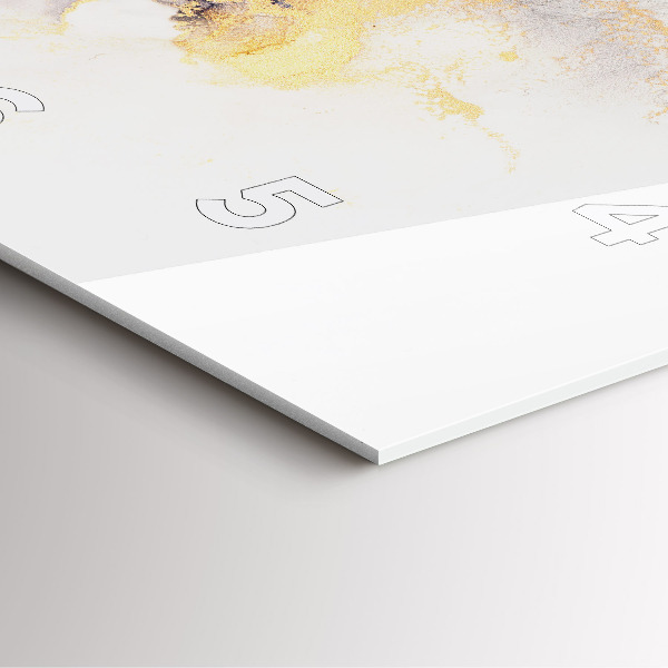 Štvorcové hodiny Mramorový vzor