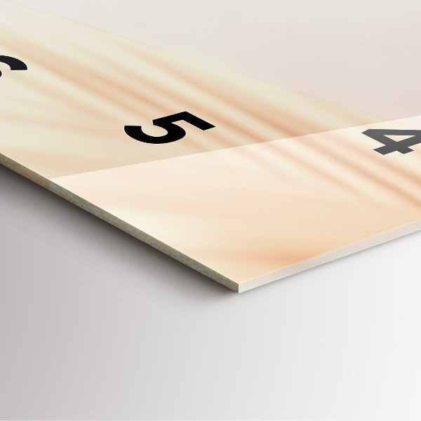 Štvorcové hodiny Krémová abstrakcia