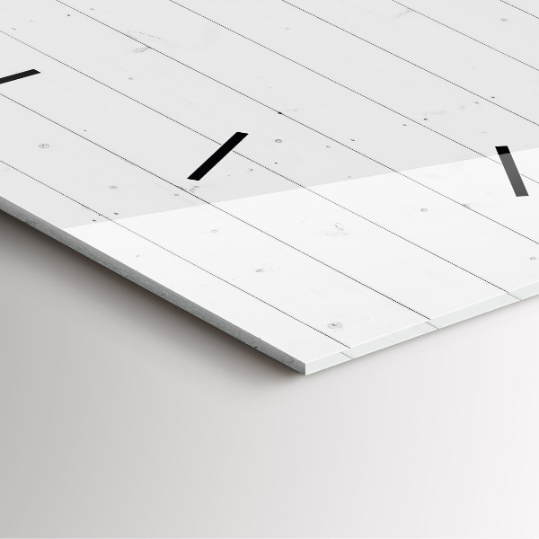 Štvorcové hodiny Vzor drevených panelov