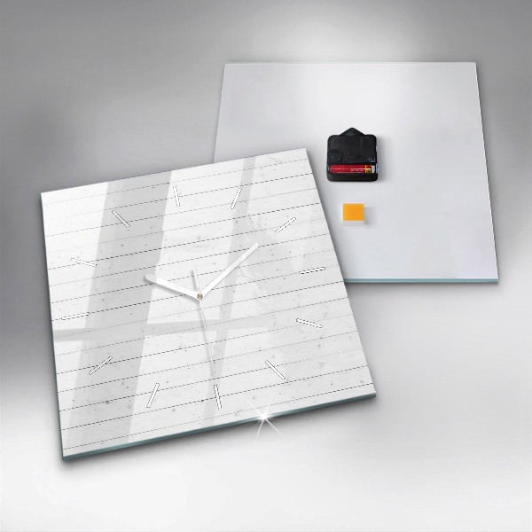 Štvorcové hodiny Vzor drevených panelov