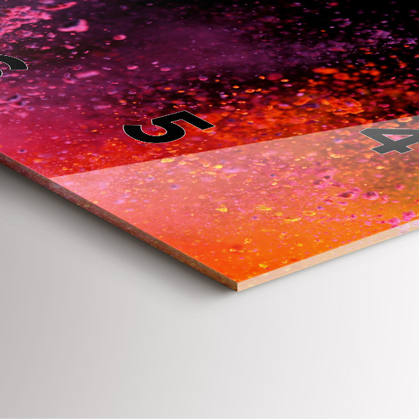 Štvorcové hodiny Explózia farieb