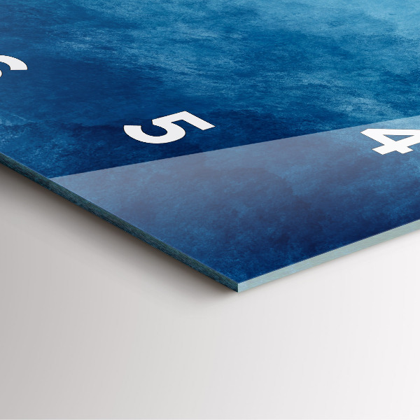 Štvorcové hodiny Odber vody