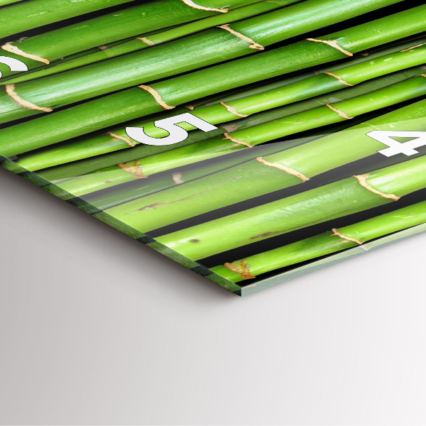 Štvorcové hodiny Ázijský bambus