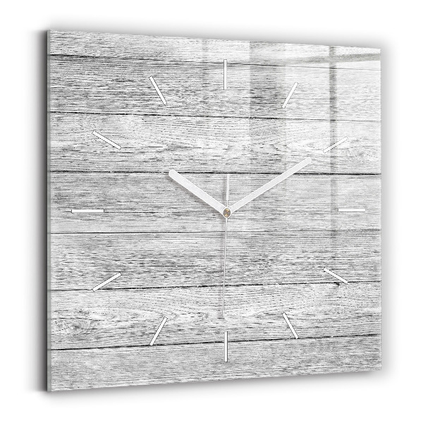Štvorcové hodiny Drevené panely