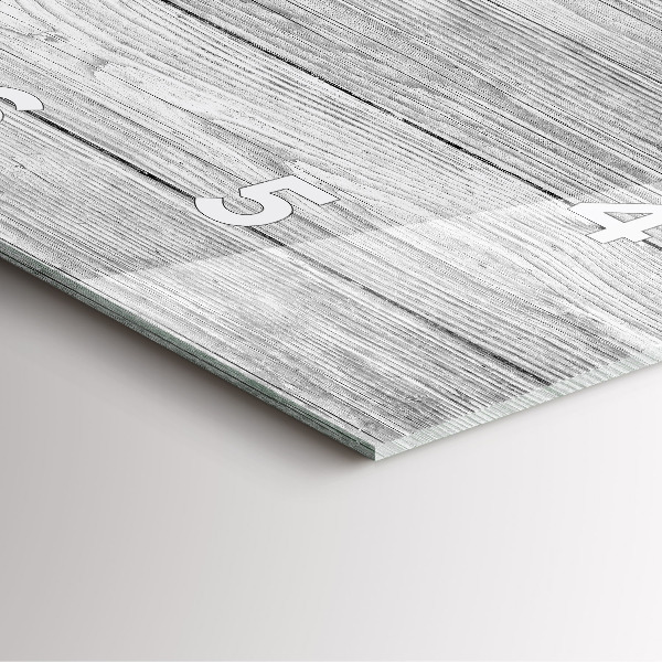 Štvorcové hodiny Drevené panely