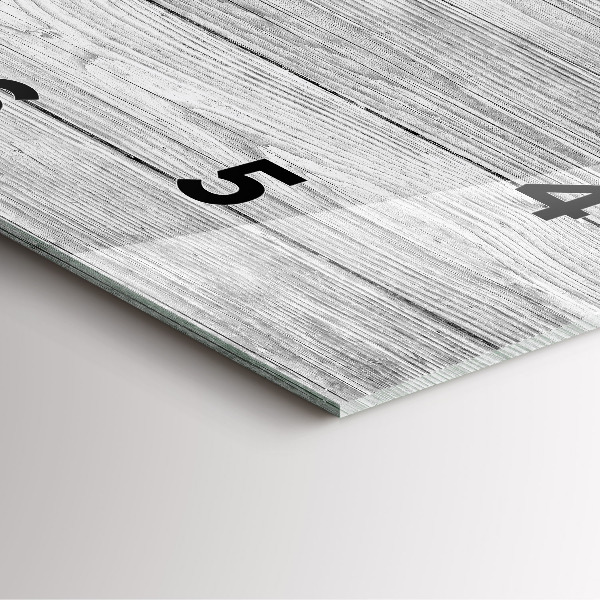 Štvorcové hodiny Drevené panely