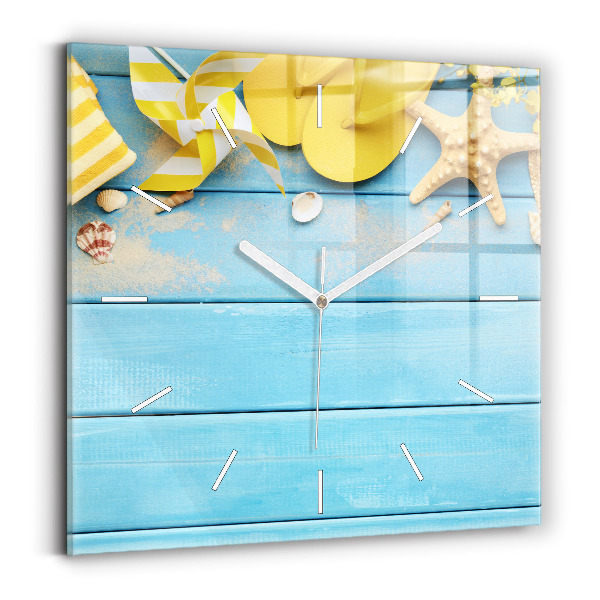 Štvorcové hodiny Plážové doplnky a dosky