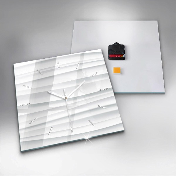 Štvorcové hodiny Textúra vĺn