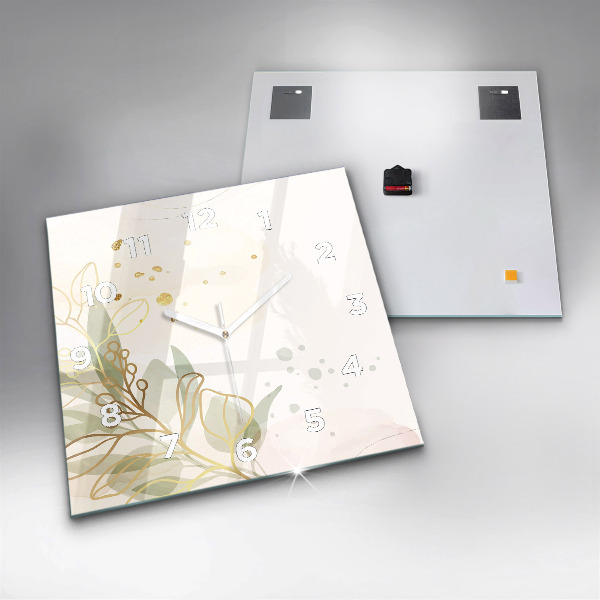 Štvorcové hodiny Pastelová abstrakcia