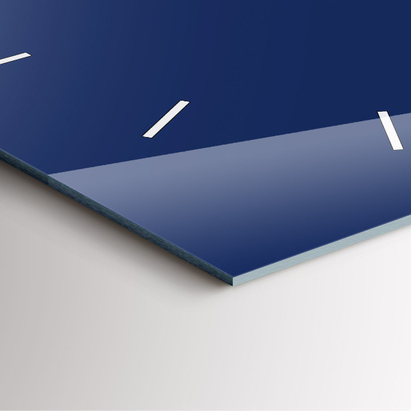 Štvorcové hodiny Námornícka modrá farba