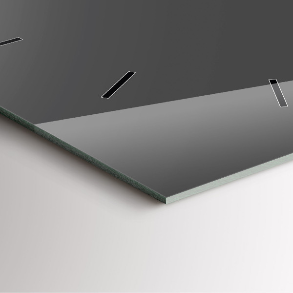 Štvorcové hodiny Farba šedá