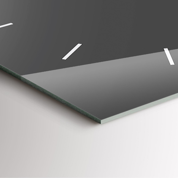 Štvorcové hodiny Farba šedá