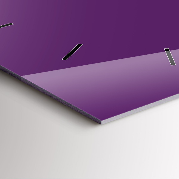 Štvorcové hodiny Fialová