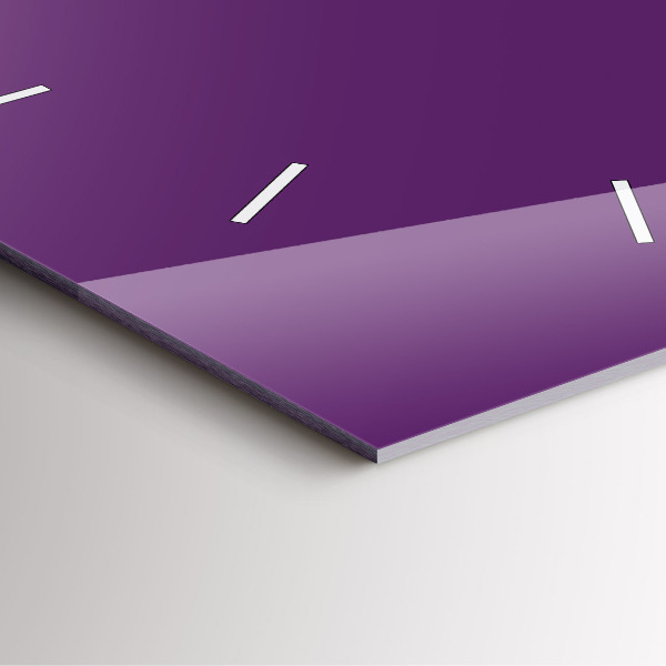 Štvorcové hodiny Fialová