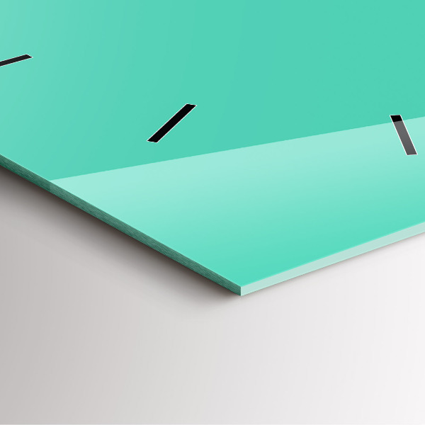 Štvorcové hodiny Tyrkysová