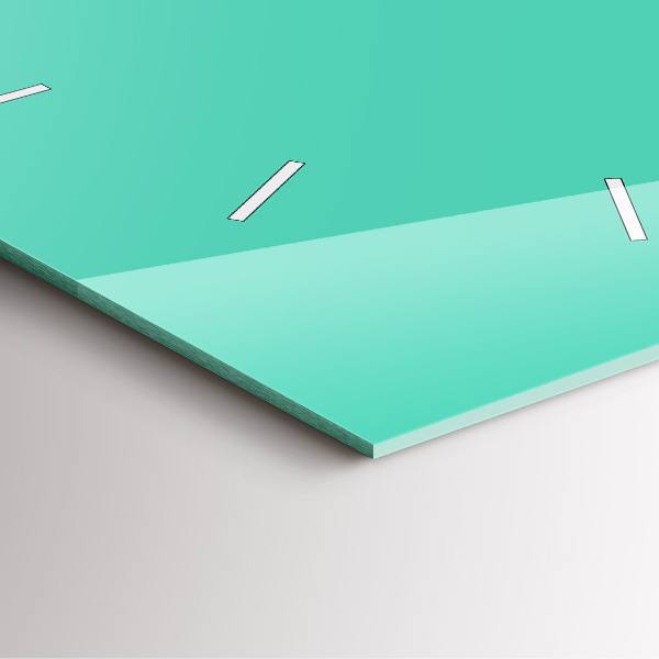 Štvorcové hodiny Tyrkysová