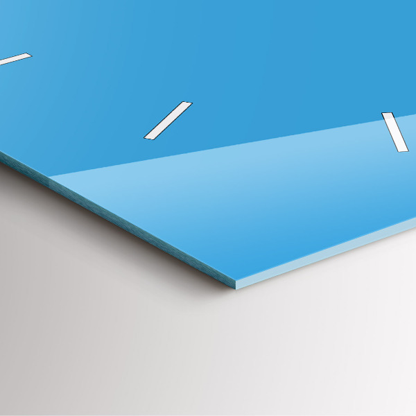 Štvorcové hodiny Modrá