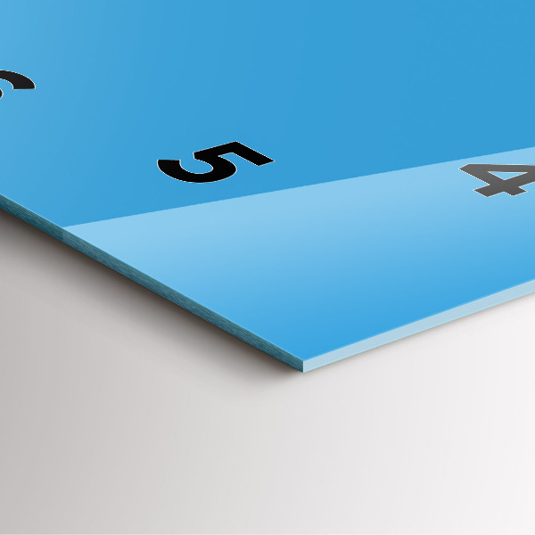 Štvorcové hodiny Modrá