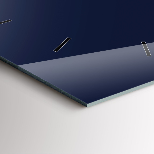 Štvorcové hodiny Tmavá námornícka modrá