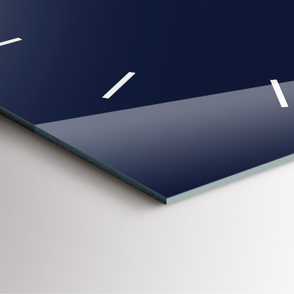 Štvorcové hodiny Tmavá námornícka modrá