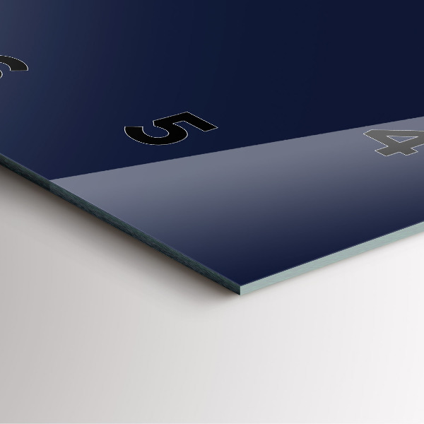 Štvorcové hodiny Tmavá námornícka modrá