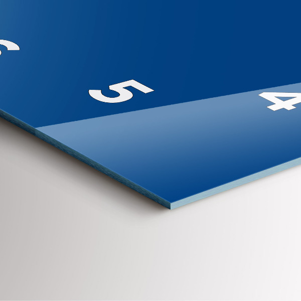 Štvorcové hodiny Modrá