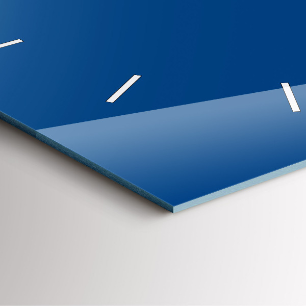 Štvorcové hodiny Modrá