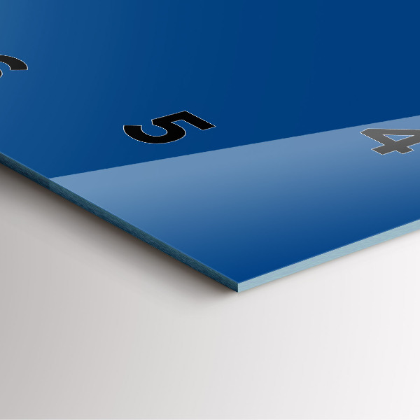 Štvorcové hodiny Modrá