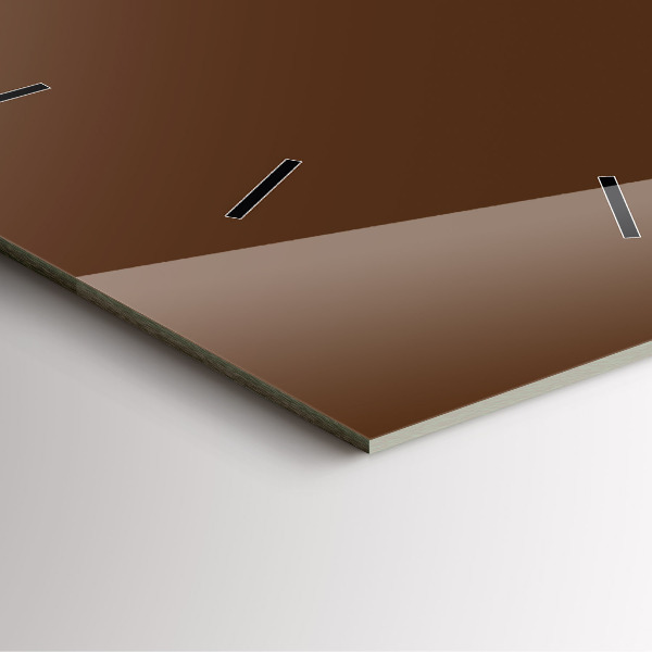 Štvorcové hodiny Hnedá