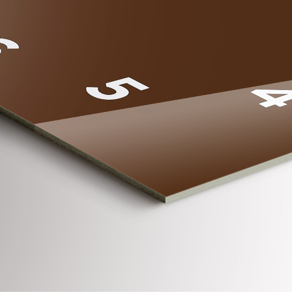 Štvorcové hodiny Hnedá