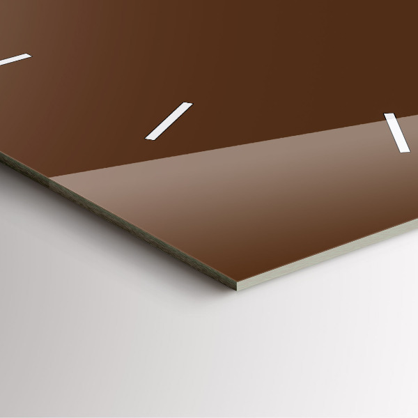 Štvorcové hodiny Hnedá