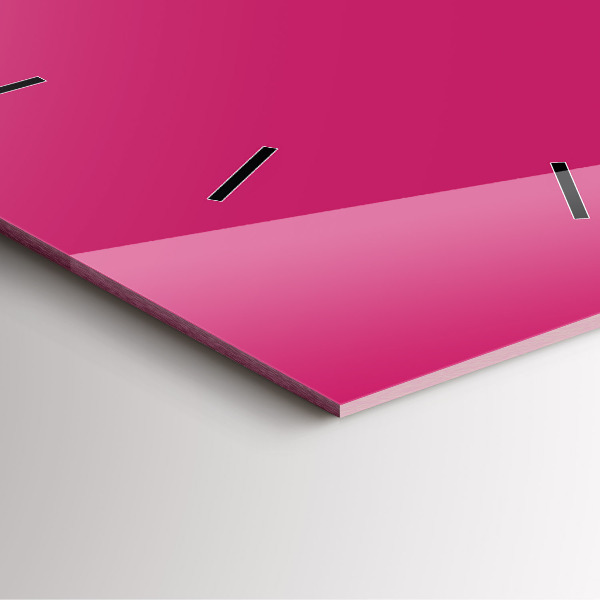 Štvorcové hodiny Ružová